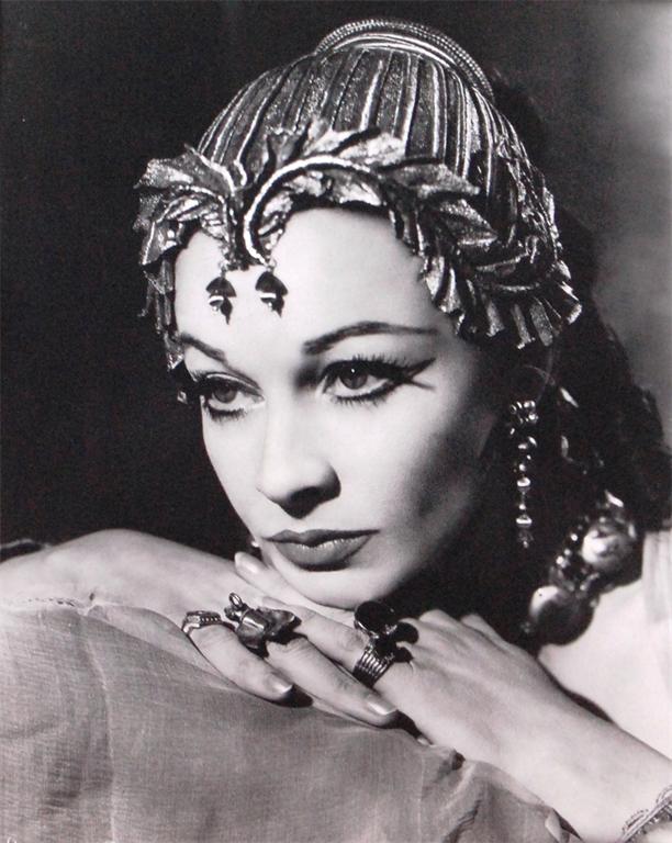 Angus McBean - Vivien Leigh in Caesar and Cleopatra, 1951, gelatin silver print, signed and dated to