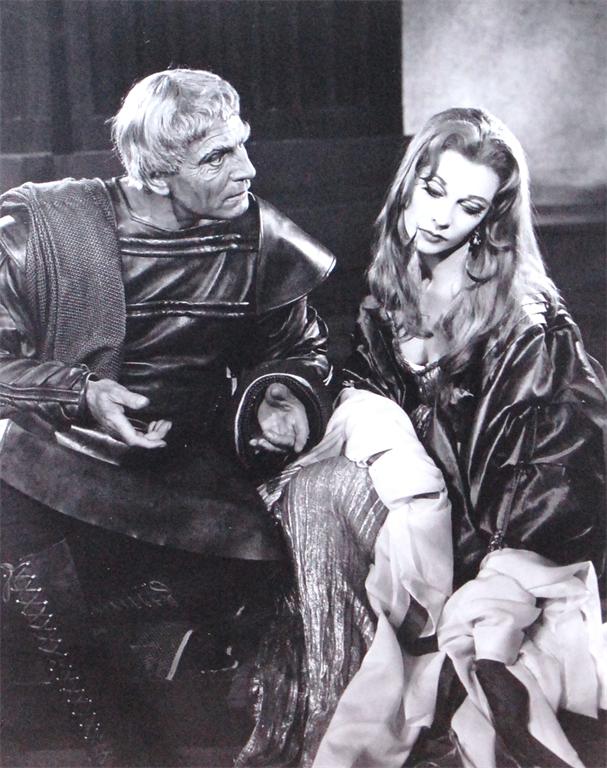 Angus McBean - Vivien Leigh with Laurence Olivier in Titus Andronicus at Stratford, 1955, gelatin