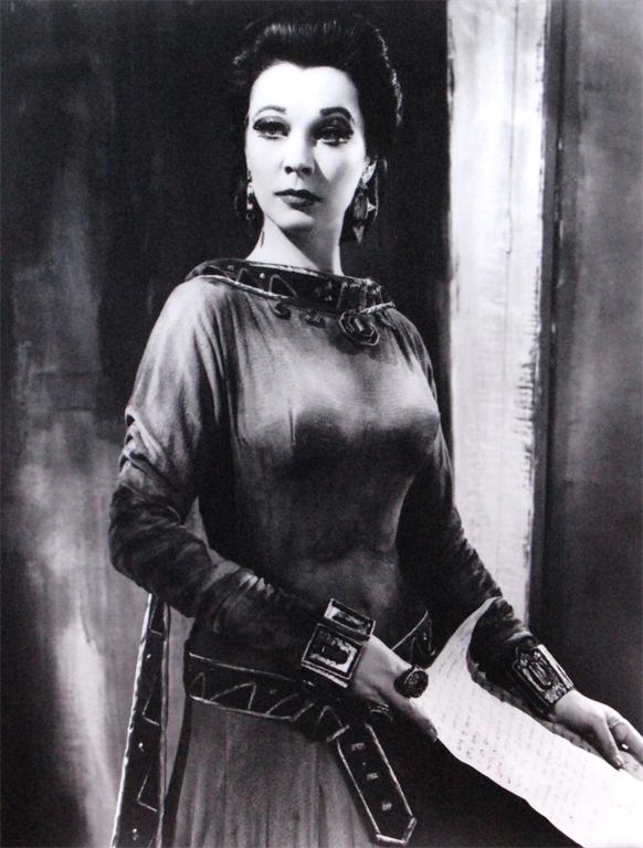 Angus McBean - Vivien Leigh as Lady Macbeth at Stratford upon Avon, 1955, signed and dated to the