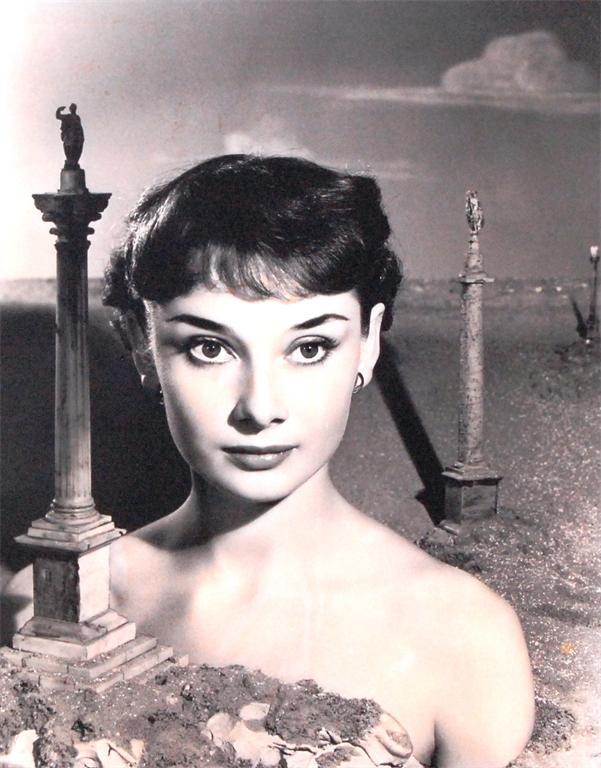 Angus McBean - Audrey Hepburn surrealised, four gelatin silver prints, various sizes, one signed and