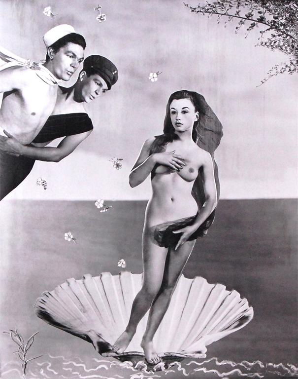 Angus McBean - The Birth of Venus, gelatin silver print, signed and dated to the margin London '
