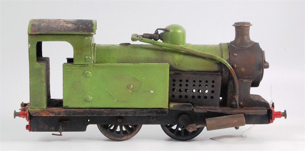 0 gauge, overscale 0-4-0 steam locomotive, scratch built with oscillating cylinder on each side,