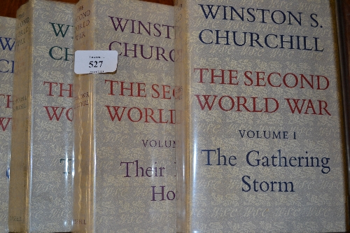 Set of six volumes of 'The Second World War' by Winston S. Churchill, printed by Cassell and