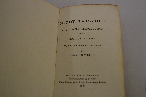 Charles Welsh, one volume 'Goody Two Shoes' printed by Griffith and Farran, London 1881