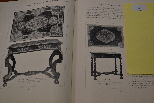 One part leather bound volume 'English Furniture of th 18th Century' by Herbert Cescinsky, printed