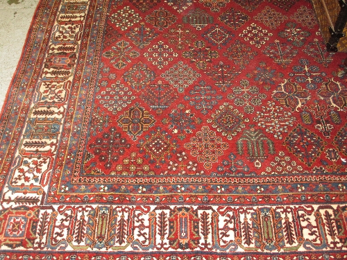 Tabriz carpet having blue ground, 3m x 2m