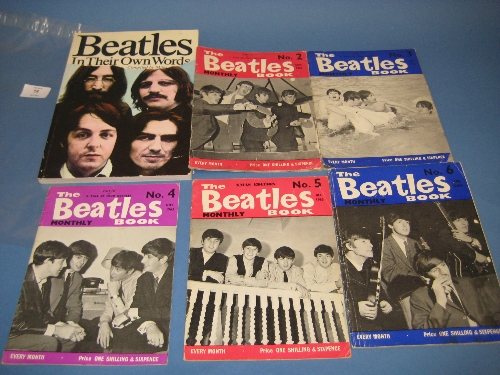 Five volumes `The Beatles Monthly Book` circa 1963 / `64 together with one volume `Beatles in