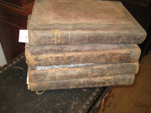 Four 19th Century leather bound volumes of `The Illustrated News`