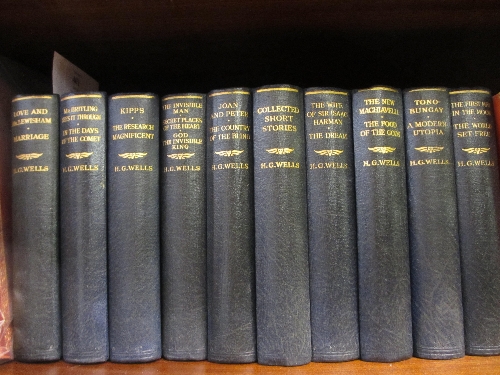 H.G. Wells, ten volumes, together with seven volumes `1949 Automobile Engineering` by Kerr-Thomas