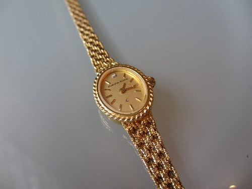 Bueche Girod 9ct Gold ladies wristwatch on a 9ct gold strap