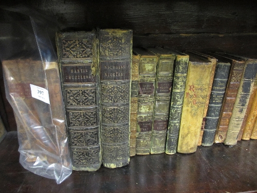 Four volumes, `Lives of the Poets`, one volume, `The Stones of Venice` by John Ruskin and various