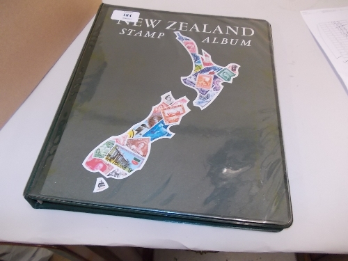 Album containing New Zealand stamps