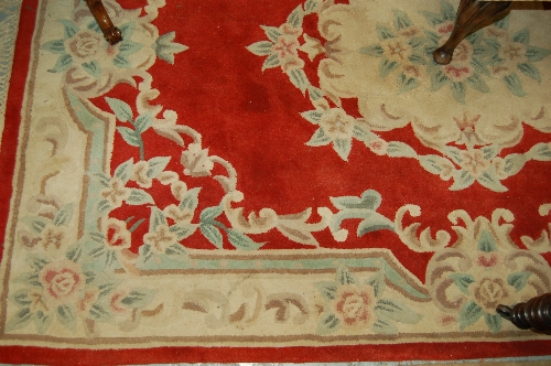 Chinese red ground carpet