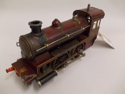 Bing, early 20th Century tin plate locomotive, painted in London, Midland and Scottish railway