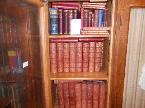 Miscellaneous books including a leather bound set `International Library of Famous Literature`