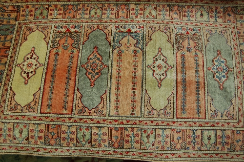 Small Turkish panel design rug