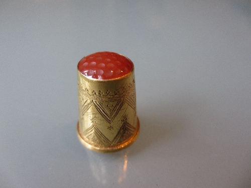 14ct Gold thimble