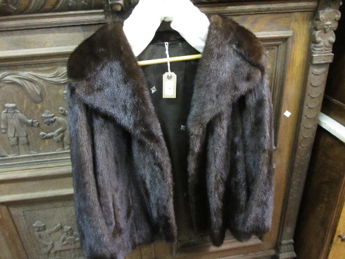 Ladies dark mink fur jacket