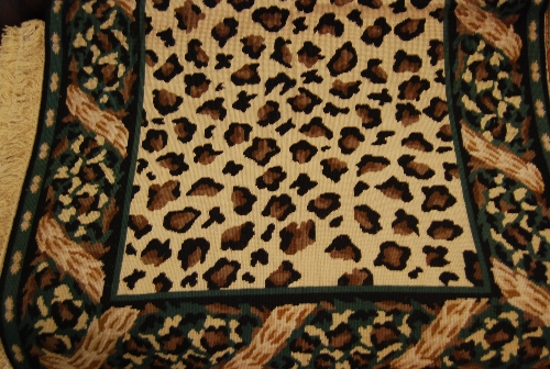 Aubusson style needlepoint rug with cream ground, 1.5m x 0.9m