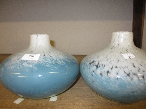 Two Scottish Art glass vases