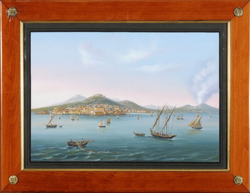 NEAPOLITAN SCHOOL, 20th CENTURY VIEWS IN THE BAY OF NAPLES A suite of six, gouache Each image 31.5 x