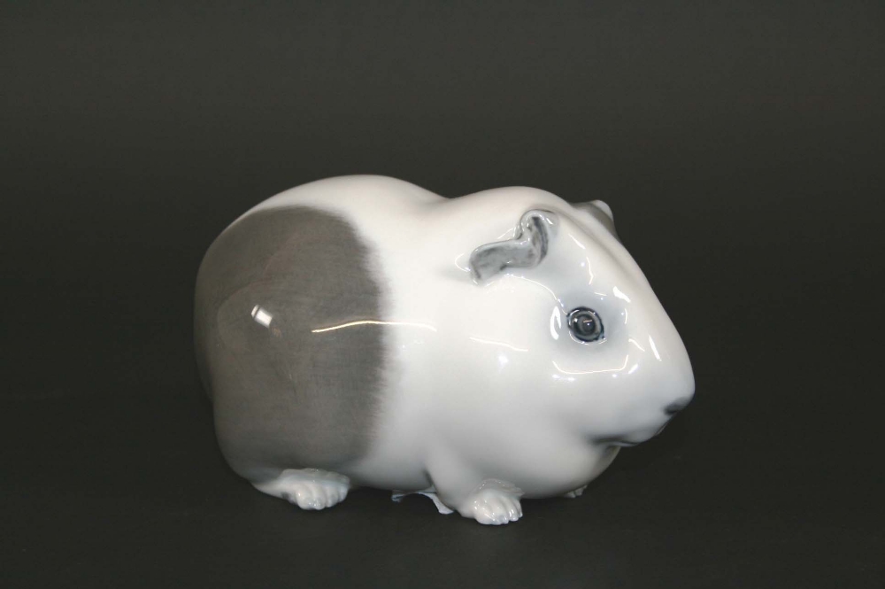 ROYAL COPENHAGEN GUINEA PIG Model Number 4652. Marked, Royal Copenhagen mark, Denmark, HF. 5 1/