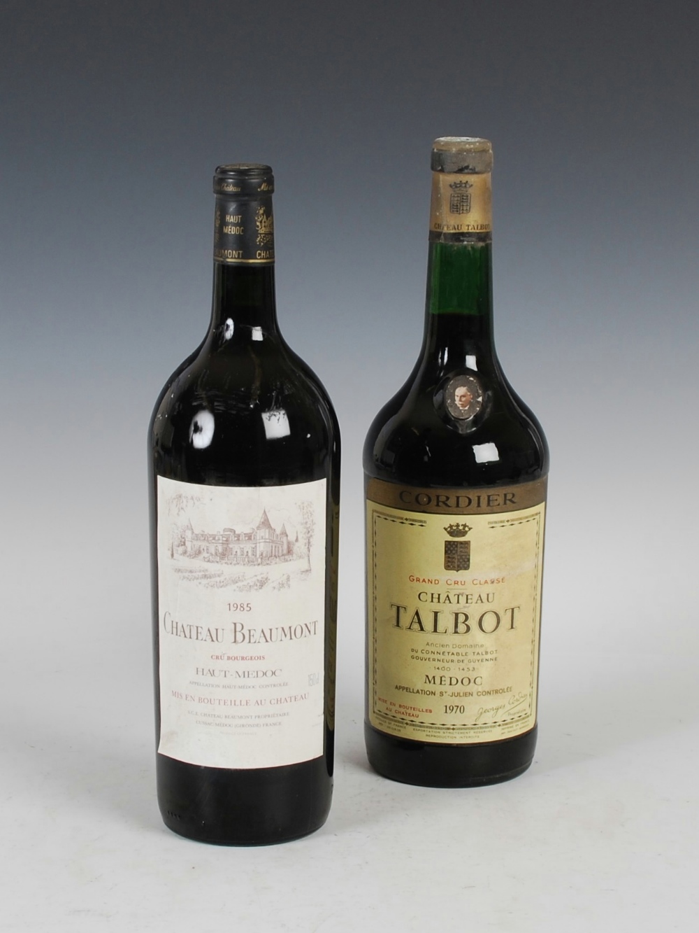 A Magnum of Chateau Beaumont, Cru Bourgeois, Haut-Medoc, 1985, and a Magnum of Chateau Talbot, Grand