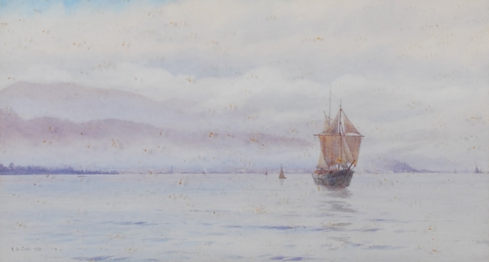 Alma Claude Burlton Cull (1880-1931) Port of Spain, Trinidad watercolour, signed and dated 1923
