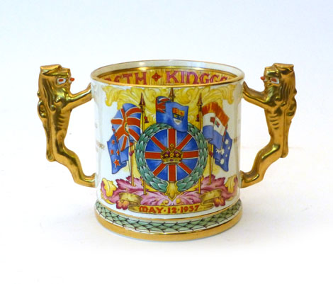 A Paragon commemorative loving cup for the coronation of King George VI and Queen Elizabeth, May