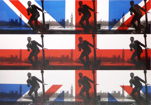 RAY SUTTON AT STUDIO 72 (Contemporary), 'George Lazenby Union Jack', gicleé print, signed verso