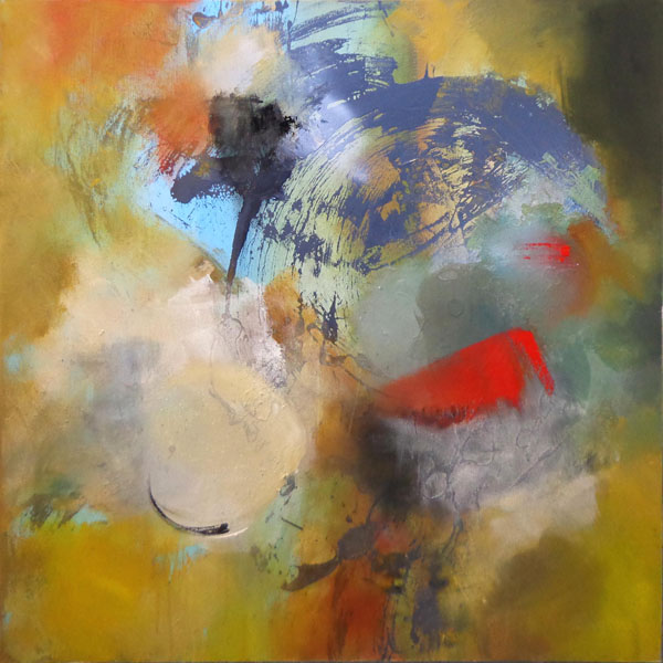 NIGEL KINGSTON (Contemporary), 'Untitled 1', oil on canvas, 100cm x 100cm, signed verso.