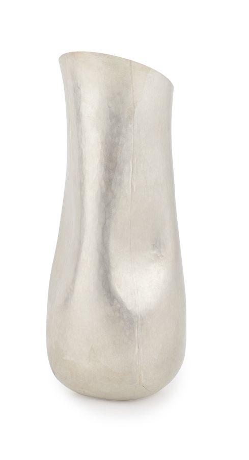 SIDSEL DORPH-JENSEN - A Brittania standard silver pouring vessel London 2005, the body of tapering