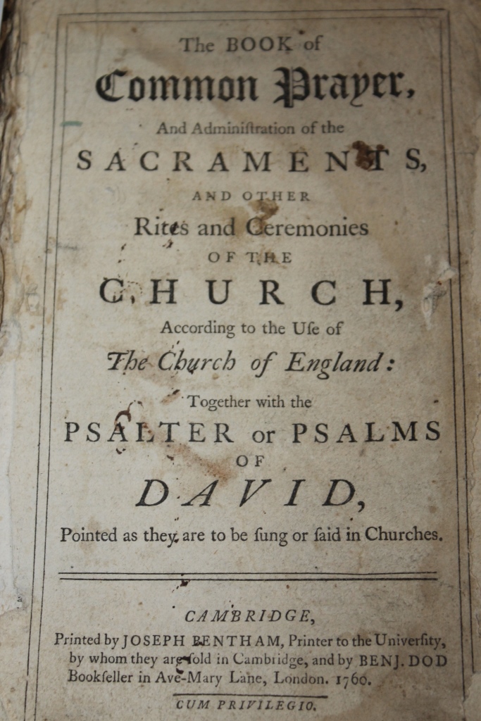 A BOOK OF COMMON PRAYER, leather bound, London 1760 and one other