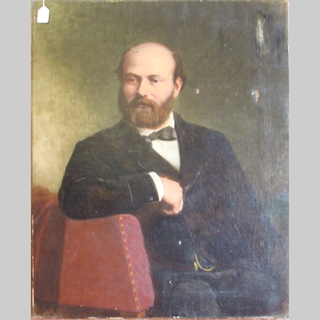 H. Boughton, 19th century, portrait of a gentleman, signed and dated, oil on canvas, 91cm x 71cm