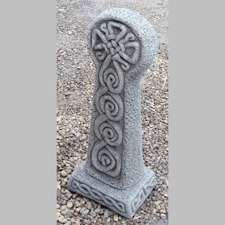 A reconstituted stone Celtic cross, 82cm