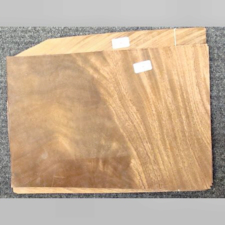 A large quantity of mahogany veneer