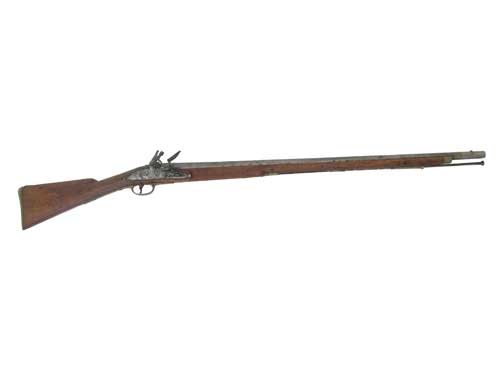 Napoleonic War Pattern Brown Bess Musket smooth bored 39 inch barrel.  The rear tang with added V