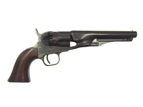 Colt 1862 Police Pattern Revolver .36 5 1/2 inch early specimen barrel marked ÒAddress Saml Colt