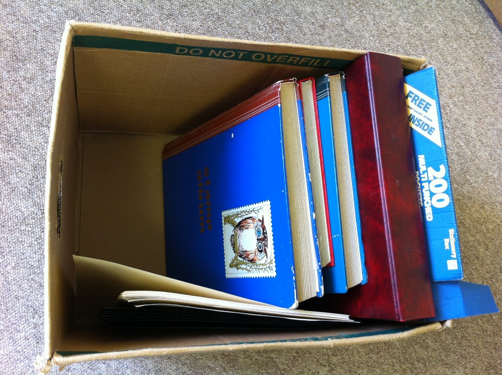 Small box lot of all world stockbooks, a mixed lot but probably a good sort for someone.