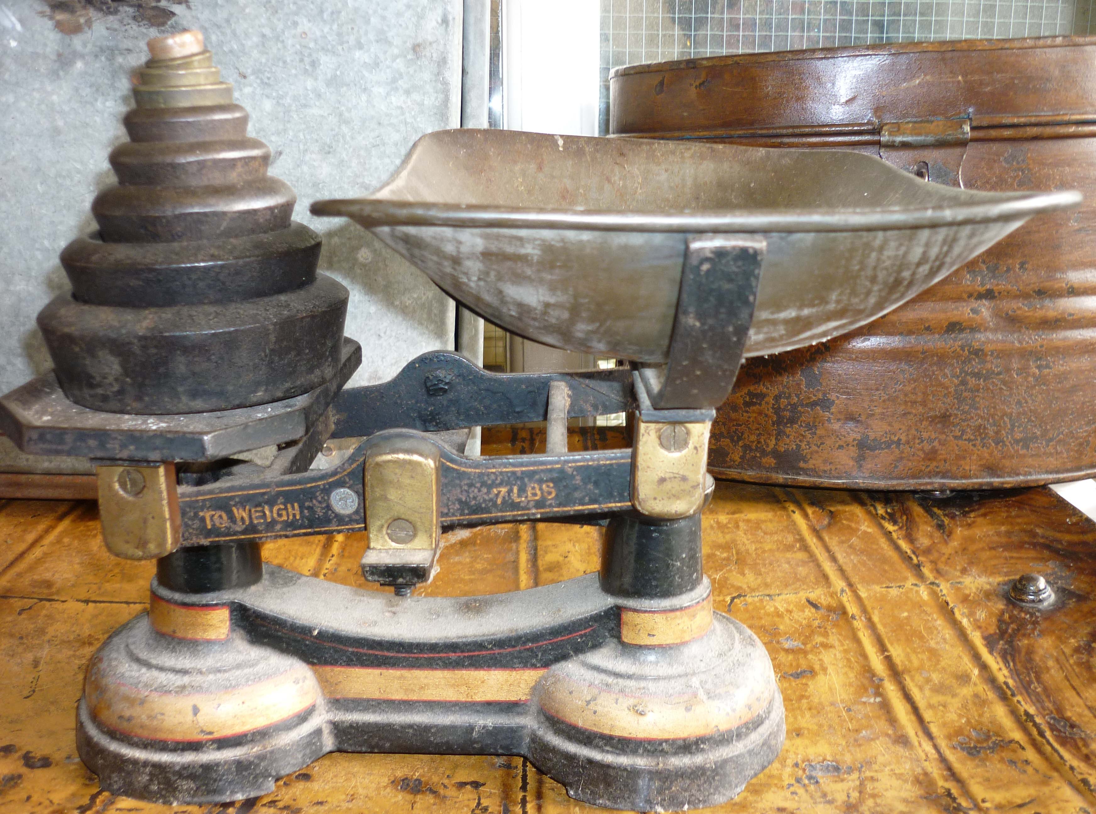 Cast iron scales and weights