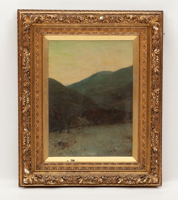 ALEXANDER KELLOCK BROWN RSA RSW RI (1849 - 1923) DUSK oil on canvas, signed with initials 53cm x38cm