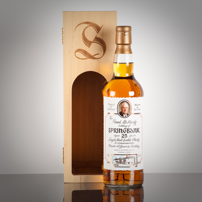 SPRINGBANK 25 YEAR OLD FRANK MCHARDY Limited-edition single Campbeltown malt whisky, bottled by J. &