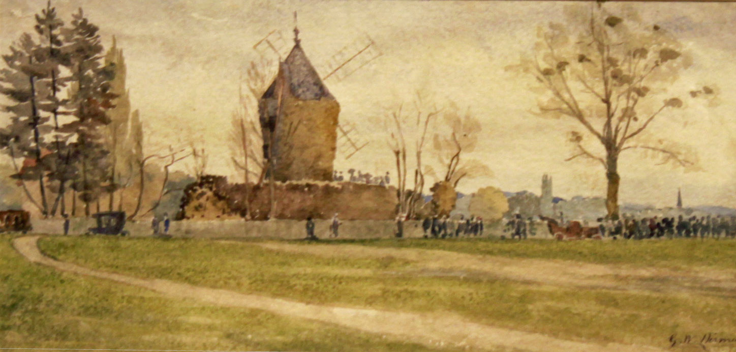 *****WITHDRAWN****G.W. HERIMEL, LATE 20TH CENTURY DUTCH SCHOOL
Windmill in a Landscape, watercolour,