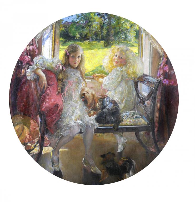 ANNIE LOUISA SWYNNERTON, ARA, RP, SWA (1844-1933) MARGARET AND CHRYSTIAN THE DAUGHTERS OF D C