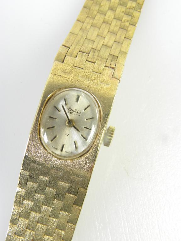 A BENTIMA 9CT GOLD LADIES WRISTWATCH, 35G GROSS