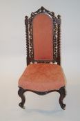 A Victorian hall chair