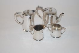 4 piece silver plate tea set by James Carr Aberdeen