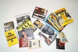 A good collection of various boxing books including Mohammed Ali etc