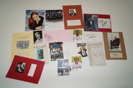 Celebrity Autographs; a small collection of paper ephemera/photos with signatures of Arthur askey,