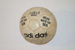 1974 World Cup football signed by Man City players
